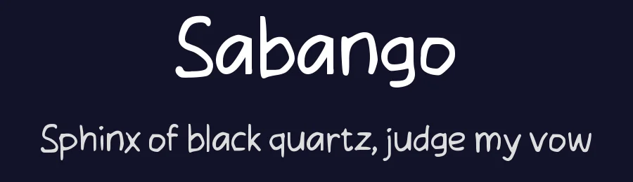 Sabango by wepfont.com — Script Handwritten Font — thumbnail 2
