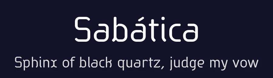 Sabática by deFharo — Sans Serif Font — thumbnail 2