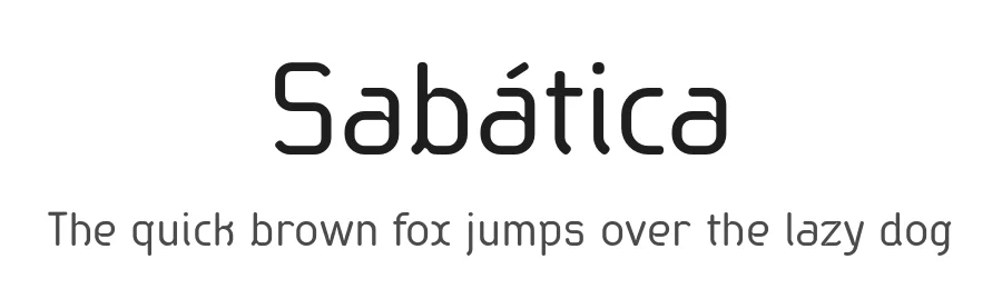Sabática by deFharo — Sans Serif Font