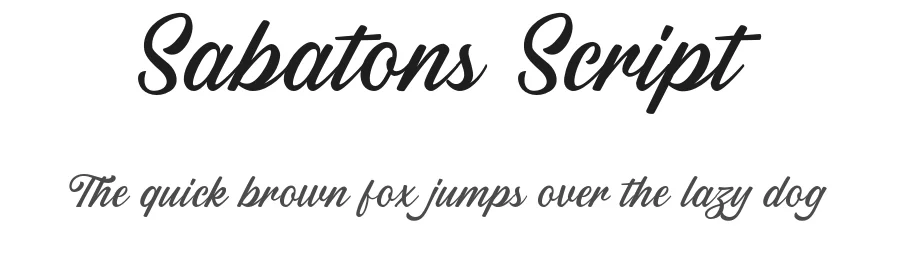 Sabatons Script