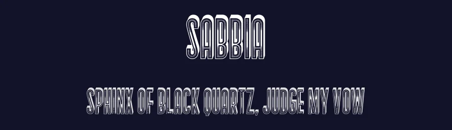 Sabbia by Vladimir Nikolic — Decorative Font — thumbnail 2