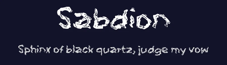 Sabdion by wepfont.com — Decorative Font — thumbnail 2
