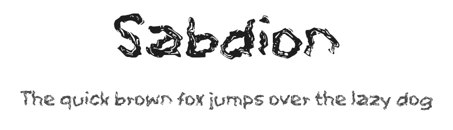 Sabdion by wepfont.com — Decorative Font