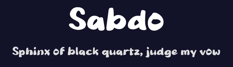 Sabdo by wepfont.com — Decorative Font — thumbnail 2
