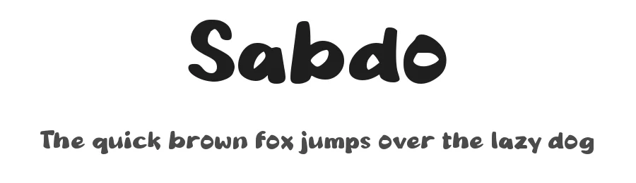 Sabdo by wepfont.com — Decorative Font