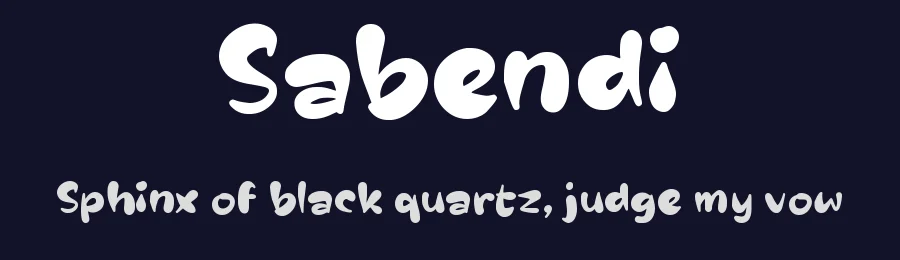Sabendi by wepfont.com — Decorative Font — thumbnail 2