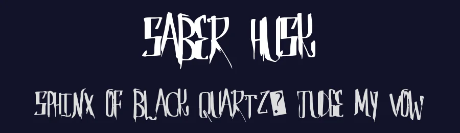 Saber Husk by Xerographer Fonts — Script Handwritten Font — thumbnail 2