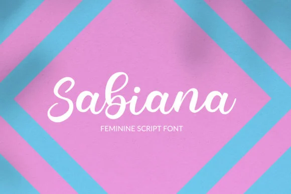 Sabiana Font by Hustletter — Script Handwritten Font