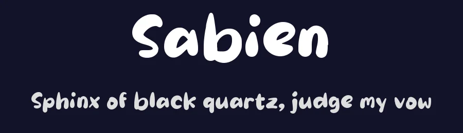 Sabien by wepfont.com — Decorative Font — thumbnail 2