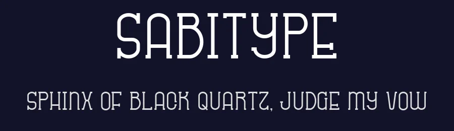 Sabitype by Sabit Kovacevic — Decorative Font — thumbnail 2