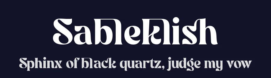 Sableklish by Moka Type Studio — Serif Font — thumbnail 2