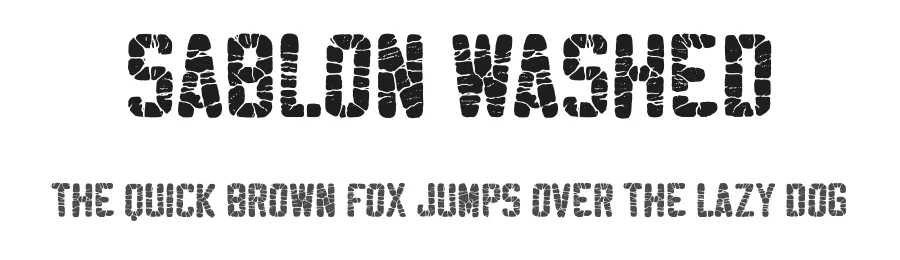 Sablon Washed by Youssef Habchi — Decorative Font