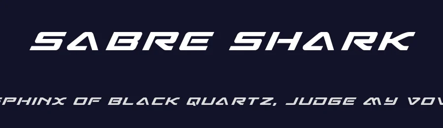 Sabre Shark by Iconian Fonts — Display Font — thumbnail 2
