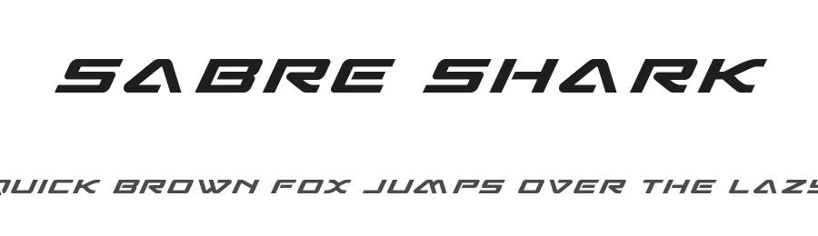 Sabre Shark by Iconian Fonts — Display Font