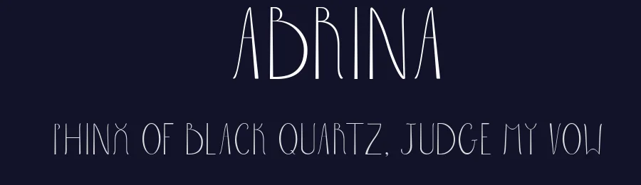 Sabrina by Francesco Panella — Decorative Font — thumbnail 2