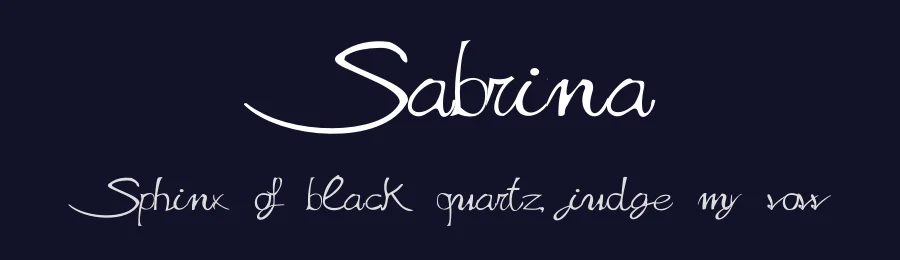 Sabrina by Alphabet&Type® — Script Handwritten Font — thumbnail 2