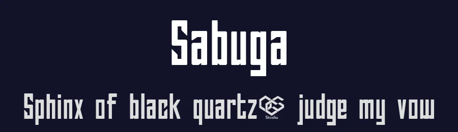 Sabuga by OCSstudio — Sans Serif Font — thumbnail 2