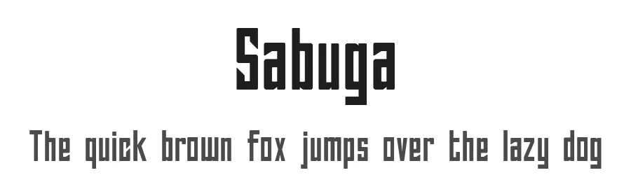 Sabuga by OCSstudio β Sans Serif Font