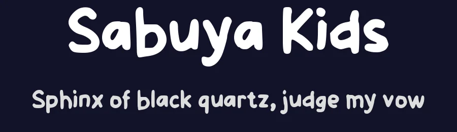 Sabuya Kids by wepfont.com — Decorative Font — thumbnail 2