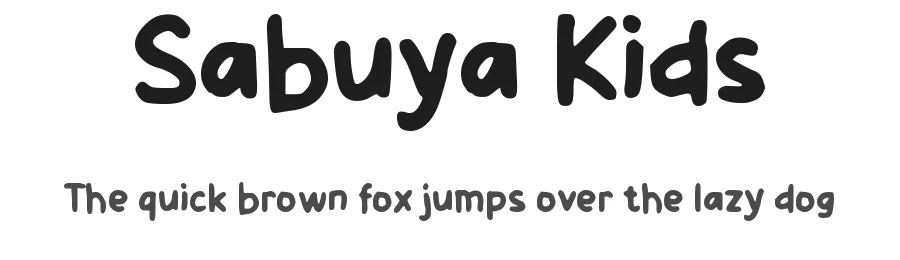 Sabuya Kids by wepfont.com — Decorative Font