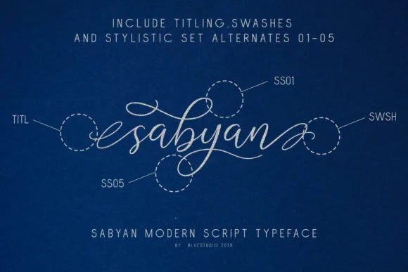 Sabyan Font by Bluestudio — Script Handwritten Font — thumbnail 3