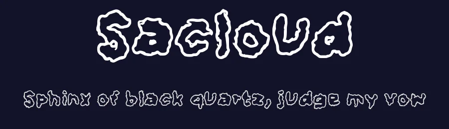Sacloud by wepfont.com — Decorative Font — thumbnail 2