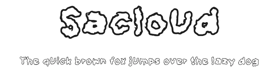 Sacloud by wepfont.com — Decorative Font