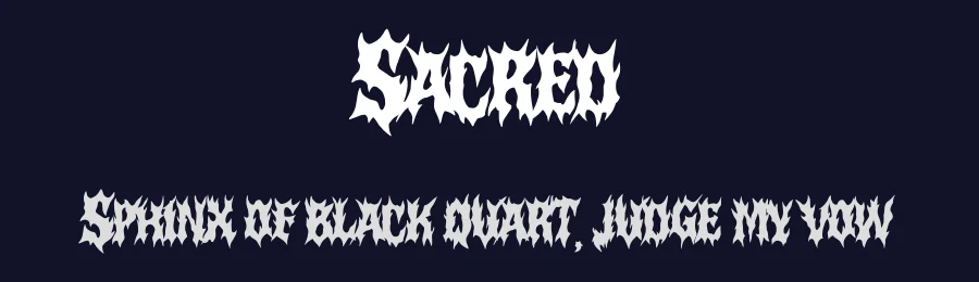 Sacred by Muhammad Yafinuha — Blackletter Font — thumbnail 2
