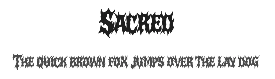 Sacred by Muhammad Yafinuha — Blackletter Font