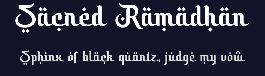 Sacred Ramadhan by Sronstudio — Decorative Font — thumbnail 2