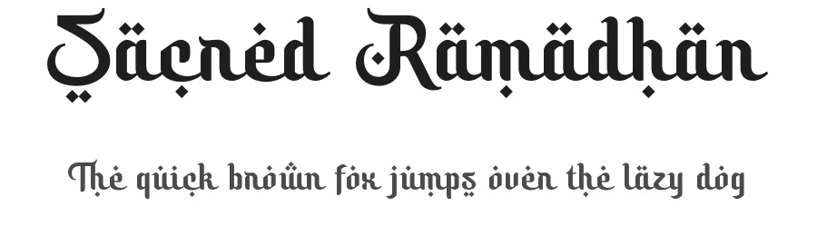 Sacred Ramadhan by Sronstudio β Decorative Font