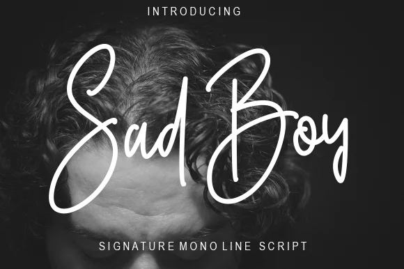 Sad Boy Font by RasdiType — Script Handwritten Font