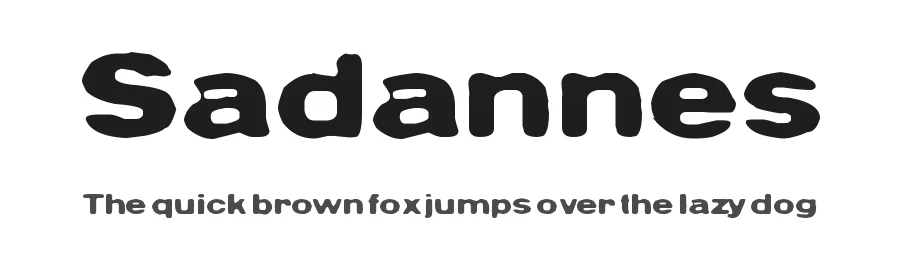Sadannes by Juha Korhonen — Decorative Font