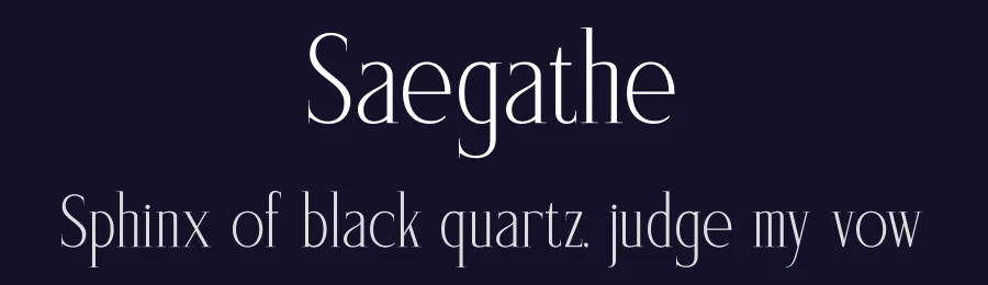 Saegathe by Storytype Studio — Serif Font — thumbnail 2