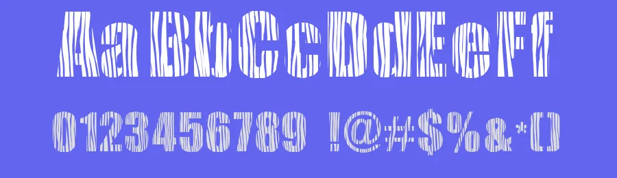 Safari Zebra by Mercè SV — Decorative Font — thumbnail 3