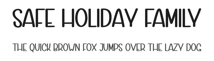Safe Holiday Family