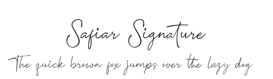 Safiar Signature