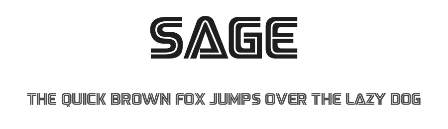 Sage by Faqih Fawaji — Display Font