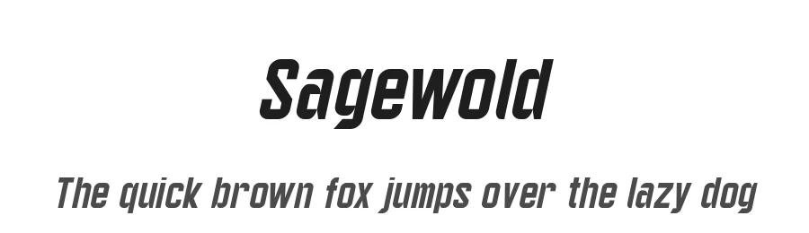 Sagewold by GGBotNet — Sans Serif Font