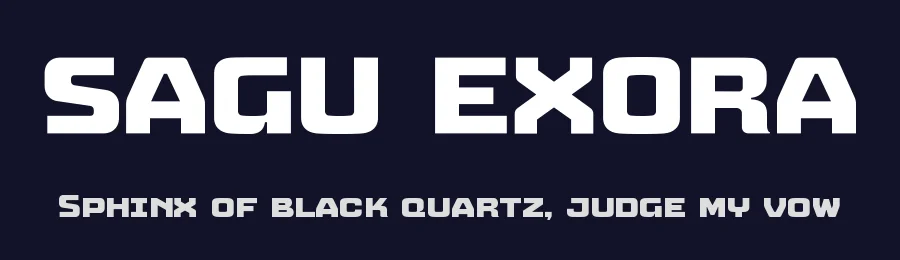 Sagu Exora by Kulokale Studio — Display Font — thumbnail 2
