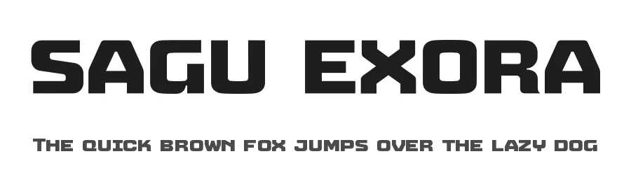 Sagu Exora by Kulokale Studio — Display Font
