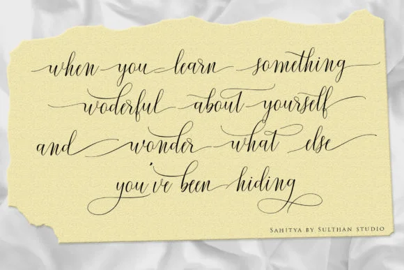 Sahitya Font by Sulthan Studio — Script Handwritten Font — thumbnail 5