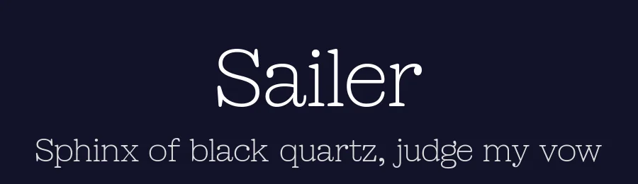 Sailer by Eko Bimantara — Serif Font — thumbnail 2