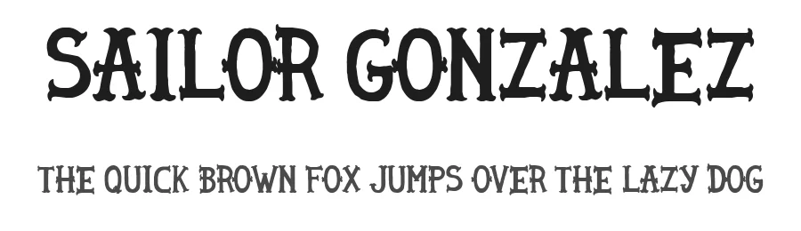 Sailor Gonzalez by Woodcutter — Decorative Font