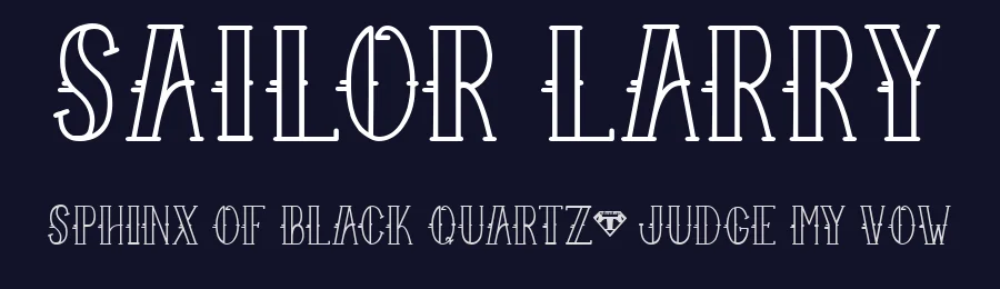Sailor Larry by Tioem — Decorative Font — thumbnail 2