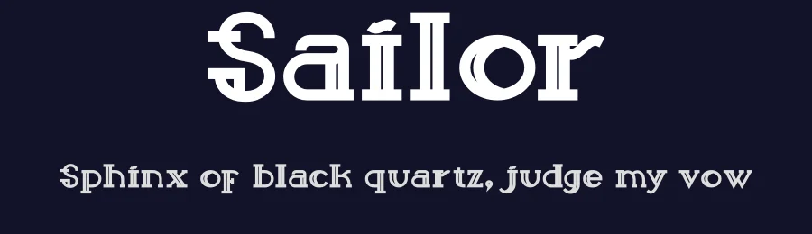 Sailor by Peter Olexa — Decorative Font — thumbnail 2