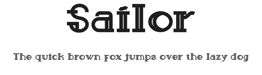 Sailor by Peter Olexa — Decorative Font