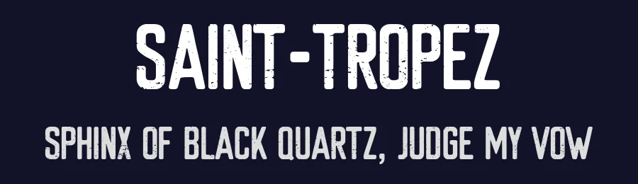 Saint-Tropez by Woodcutter — Decorative Font — thumbnail 2