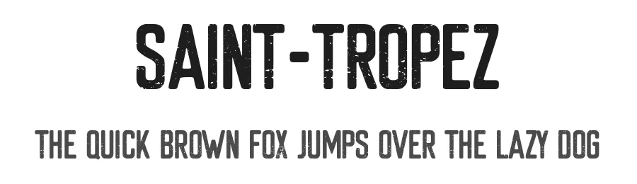 Saint-Tropez by Woodcutter — Decorative Font