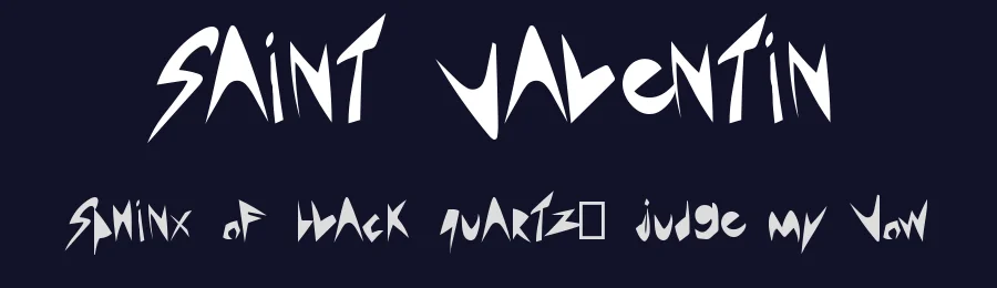 Saint Valentin by Léa Morand — Decorative Font — thumbnail 2